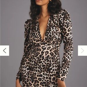 FARM RIO Leopard Print Dress M